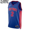 Dres Detroit Pistons Cade Cunningham 2 Nike 2022-23 Icon Edition Plava Swingman - Dječji